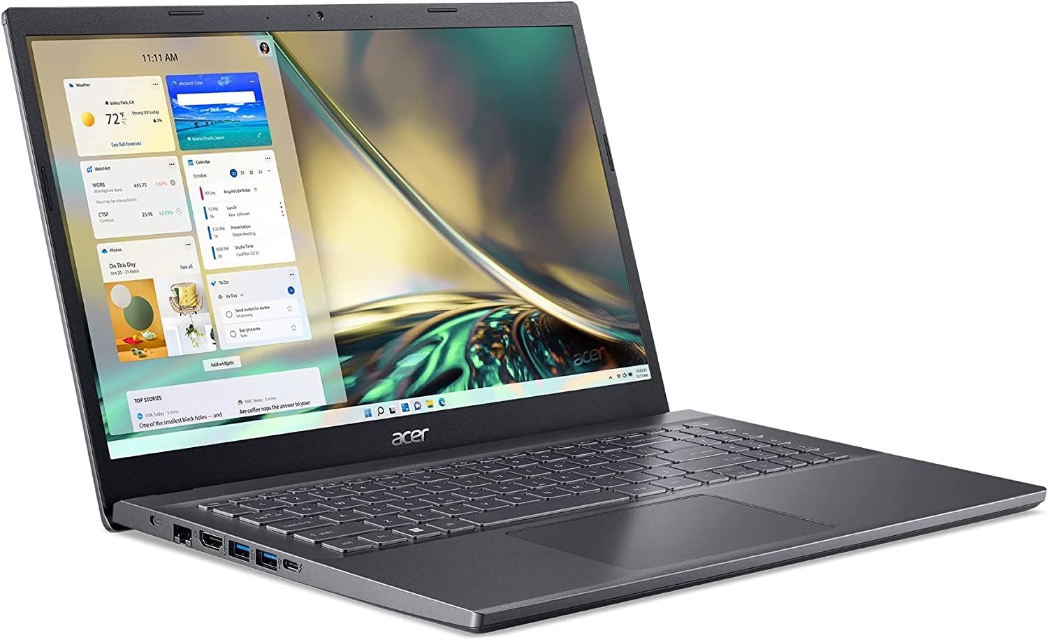 Acer Aspire 5 Personal Laptop, 2025, 15.6' 1920x1080, Intel-12 Core i5-1240P, NVIDIA GeForce RTX 2050, 16GB DDR4, 512GB SSD, Win10 Home, Backlit KB, Wi-Fi 6, BT 5.1, Thunderbolt 4, 720p Camera, Gray