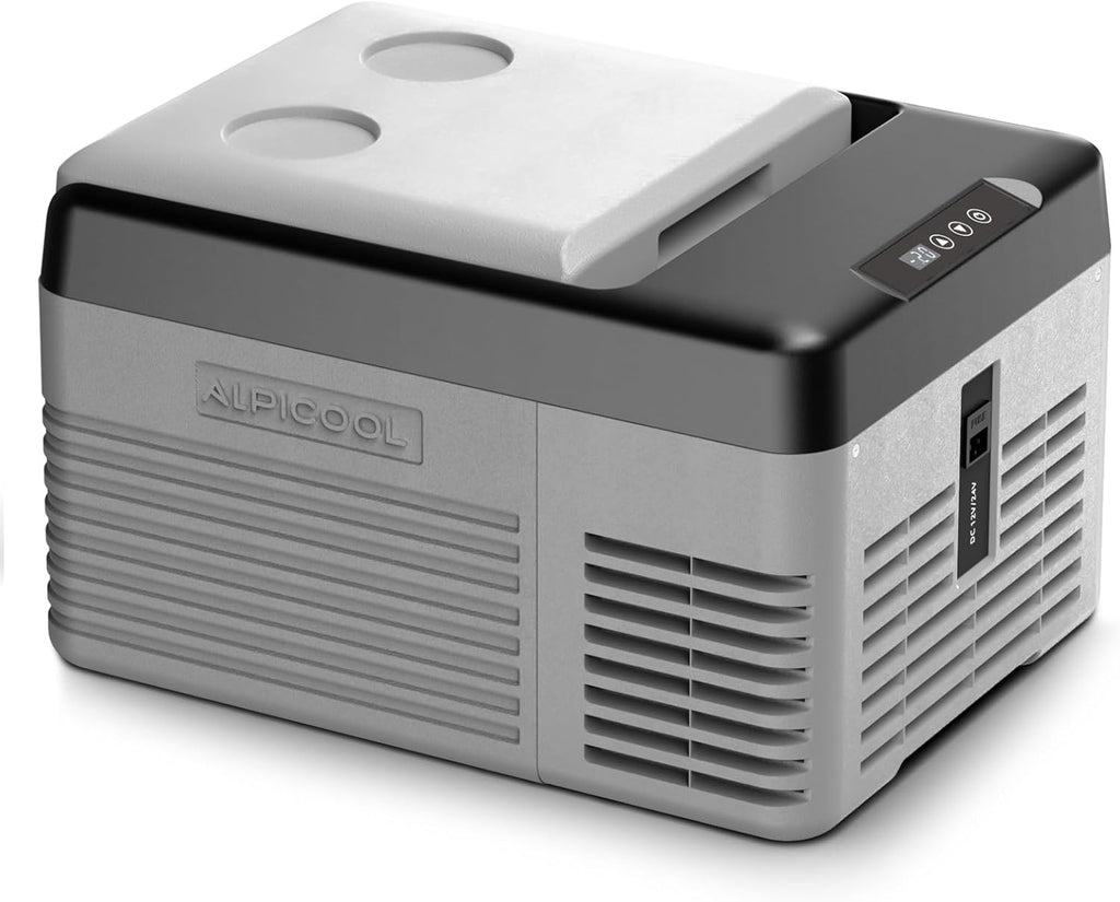 Alpicool Car Refrigerator 12 Volt Portable Car Fridge 10 Quart（9 L Electric Cooler with AC/DC，Car Refrigerator Freezer for Truck Van RV Camper SUV, Camping Boat Travel，-4~68°F