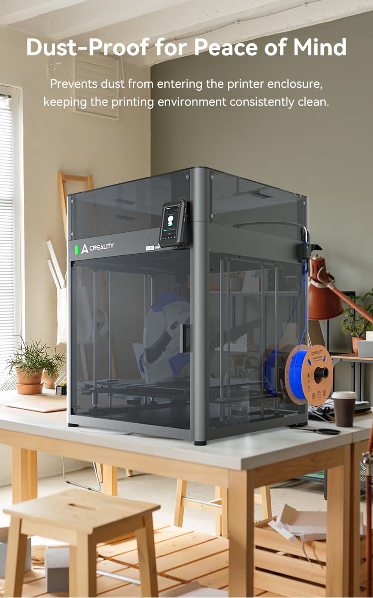 Ender 5 Max Enclosure Transparent Acrylic, Dustproof Tent Constant Temperature Protective Cover Noise Reduce for Ender 5 Max 3D Printer