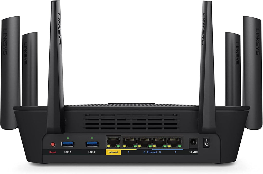 Linksys WiFi 5 Router, Tri-Band, 3,500 Sq. ft Coverage, 25+ Devices, Speeds up to (AC4000) 4.0Gbps - EA9300