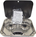 2 Burner Propane Cooktop Drop In Stove with Glass Lid Scratch Dent Replaces Dometic PI8022