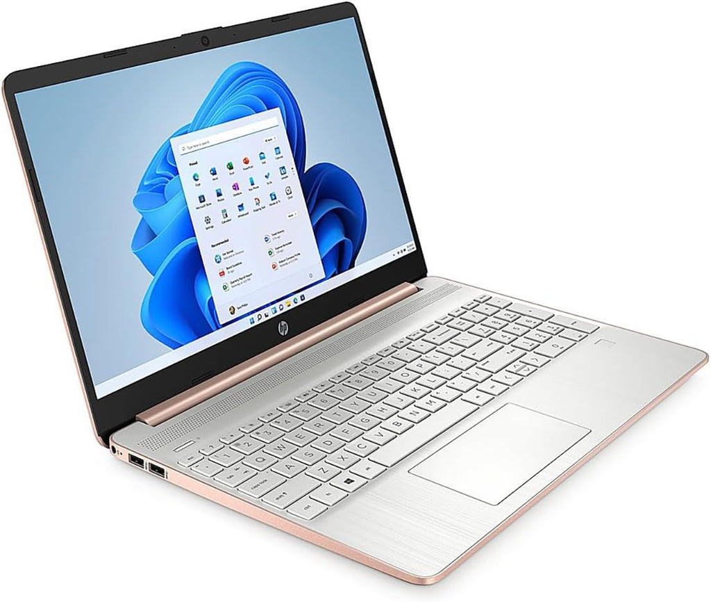HP 17.3' Notebook - HD+ - 1600 x 900 - (Intel Celeron N4120 Quad-core (4 Core) 1.1 GHz) - 4 GB Total RAM - 256 GB SSD - Pale Gold Rose, Natural Silver