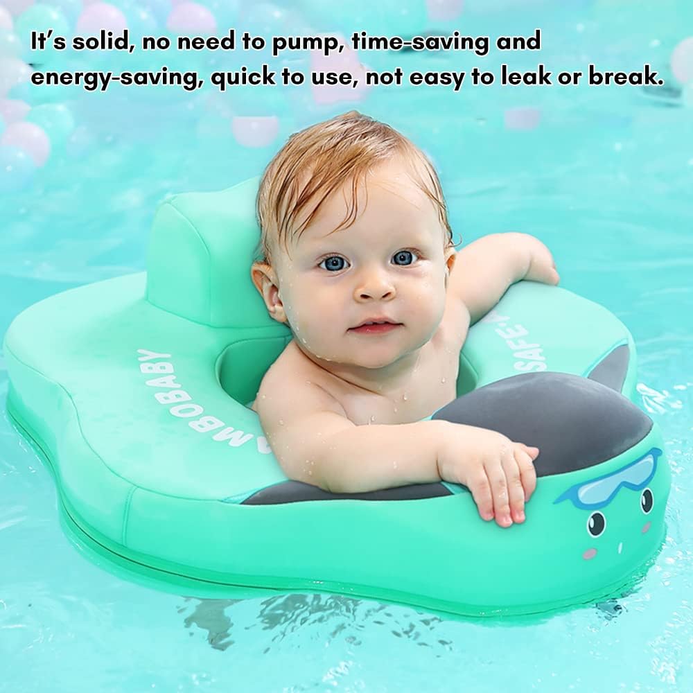 Non-Inflatable Baby Pool Seat Float - Safety Seat for 4-24 Months: Summer Swimming Buddy