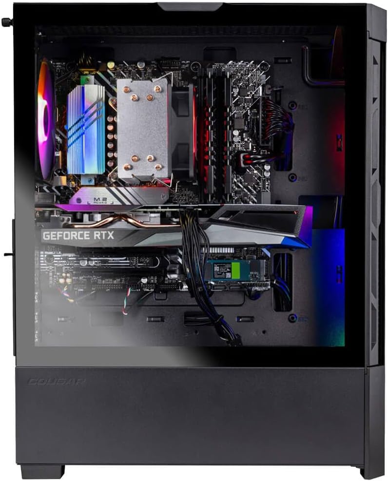 Skytech Gaming Nebula Gaming PC Desktop – Intel Core i5 13400F 2.5 GHz, NVIDIA RTX 4060, 1TB NVME SSD, 16GB DDR4 RAM 3200, 600W Gold PSU, 11AC Wi-Fi, Windows 11 Home 64-bit,Black