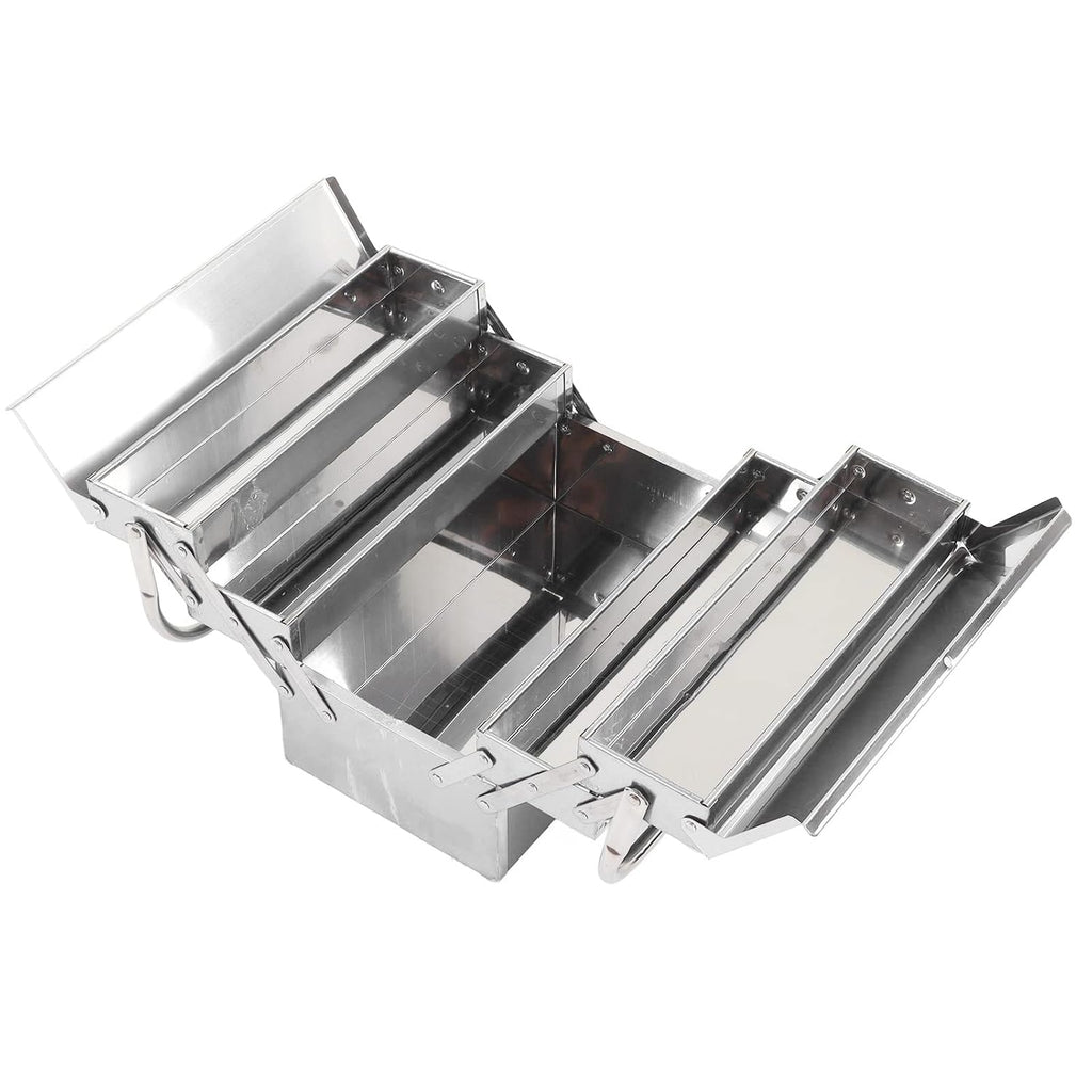 Naroote Metal Cantilever Tool Box, 3 Layer 5 Tray Rustproof Retractable Cantilever Tool Box Organizer Handheld Multifunctional for Workshops (460) (Naroote5vpfq8w6ye-13)