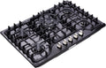 30 Inch LPG/NG Gas Cooktop Dual Fuel 5 Sealed Brass Burner Stainless Steel Hob 110V AC pulse Ignition Stainless Steel Gas Cooktops DK257-B01 Gas Hob