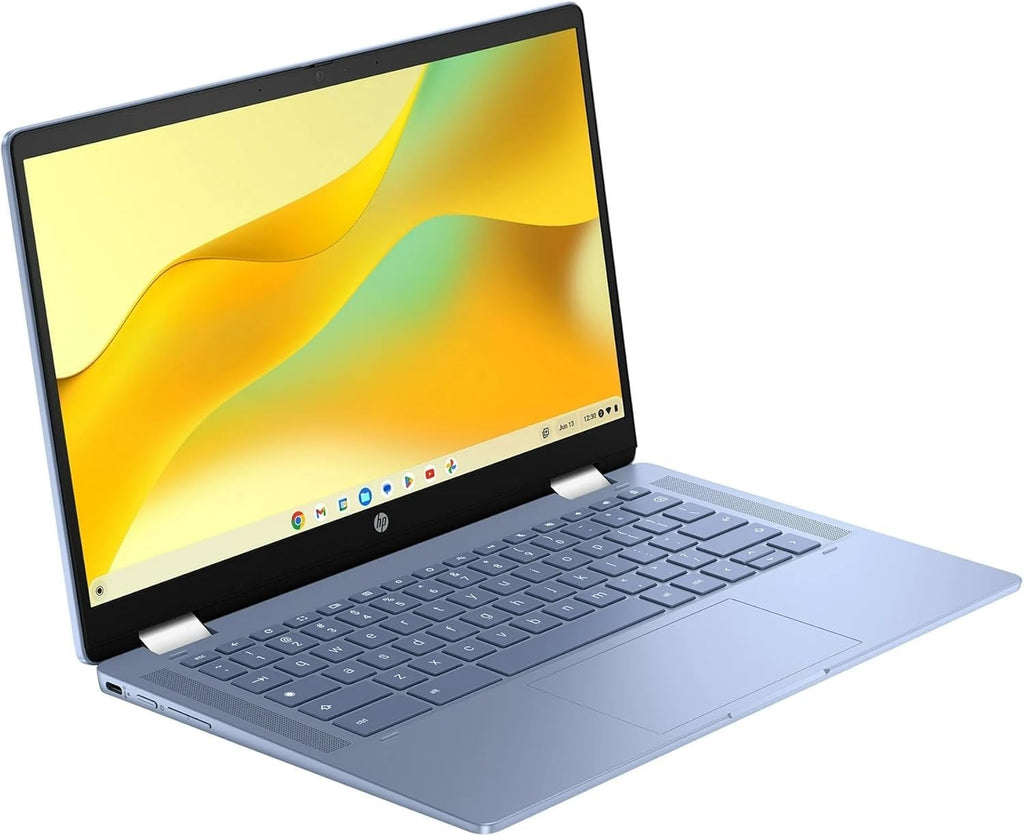 HP Convertible 2-in-1 Chromebook in Blue 14' Touch HD Intel 4-Core up to 3.40GHz 4GB Ram 128GB Storage 4K Graphics Super-Fast WiFi Chrome OS (14b - Renewed)