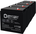 Mighty Max Battery ML36-6NB - 6 Volt 36 AH, NB Terminal, Rechargeable SLA AGM Battery - 4 Pack