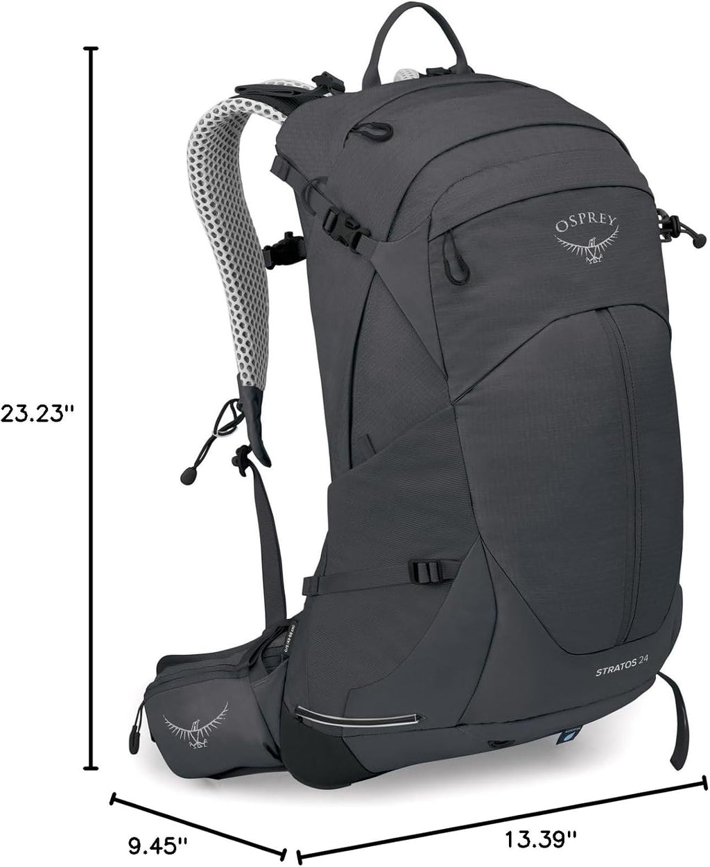 Osprey Stratos 24L Men's Hiking Backpack, Tunnel Vision Grey