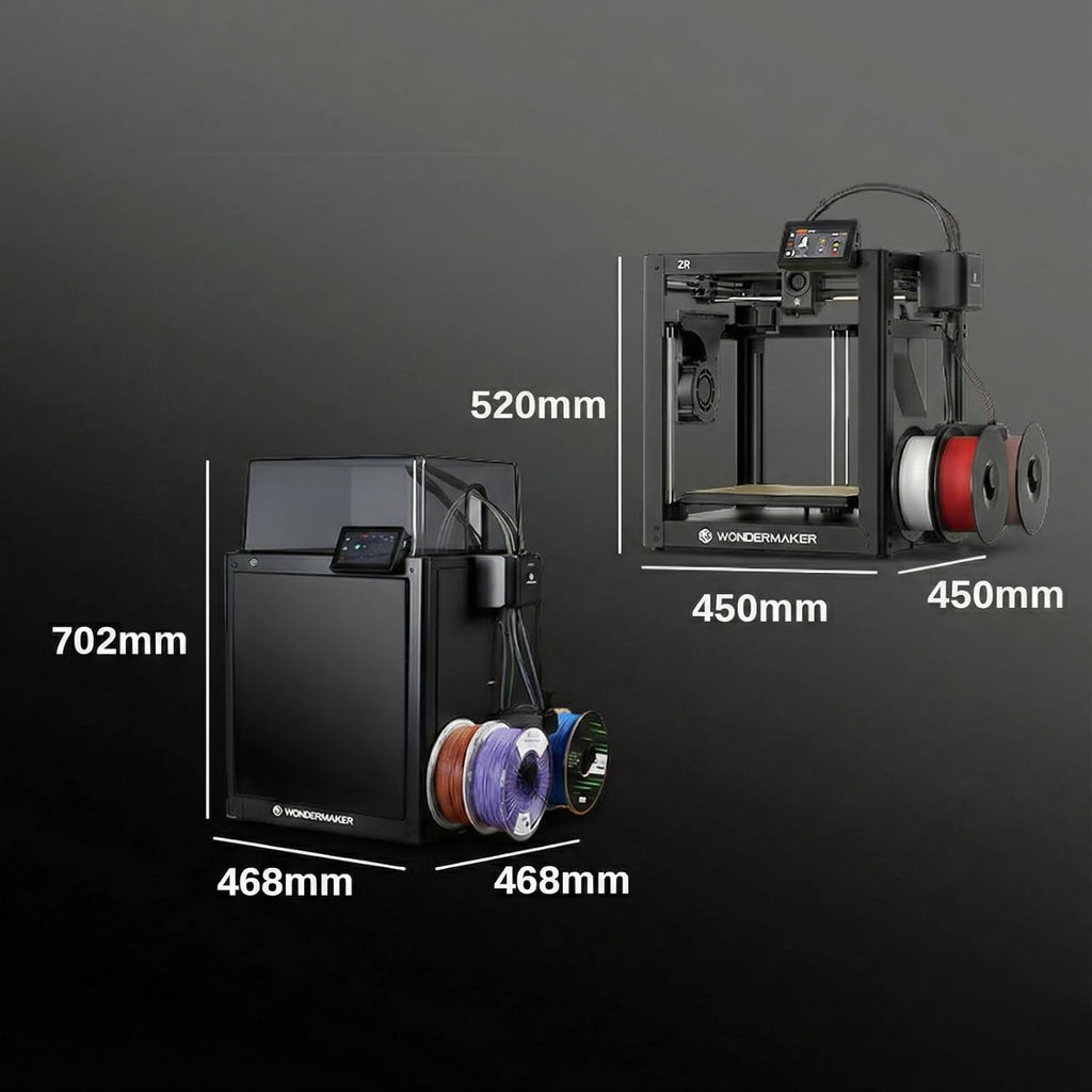 SainSmart x WonderMaker ZR 3D Printer Enclosure Kit, Safer, Quieter Cover with Built-in Air Filtration, Stable Temperature for High-Performance Filaments Like ABS, ASA, PETG-CF