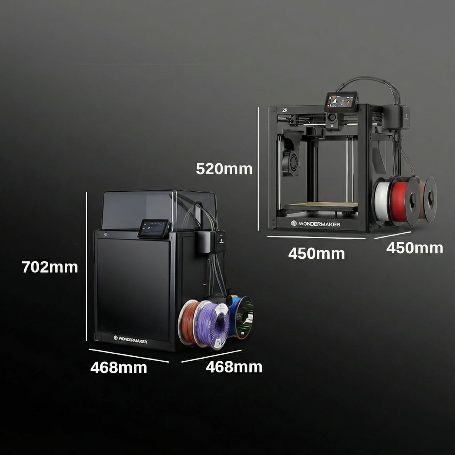 SainSmart x WonderMaker ZR 3D Printer Enclosure Kit, Safer, Quieter Cover with Built-in Air Filtration, Stable Temperature for High-Performance Filaments Like ABS, ASA, PETG-CF