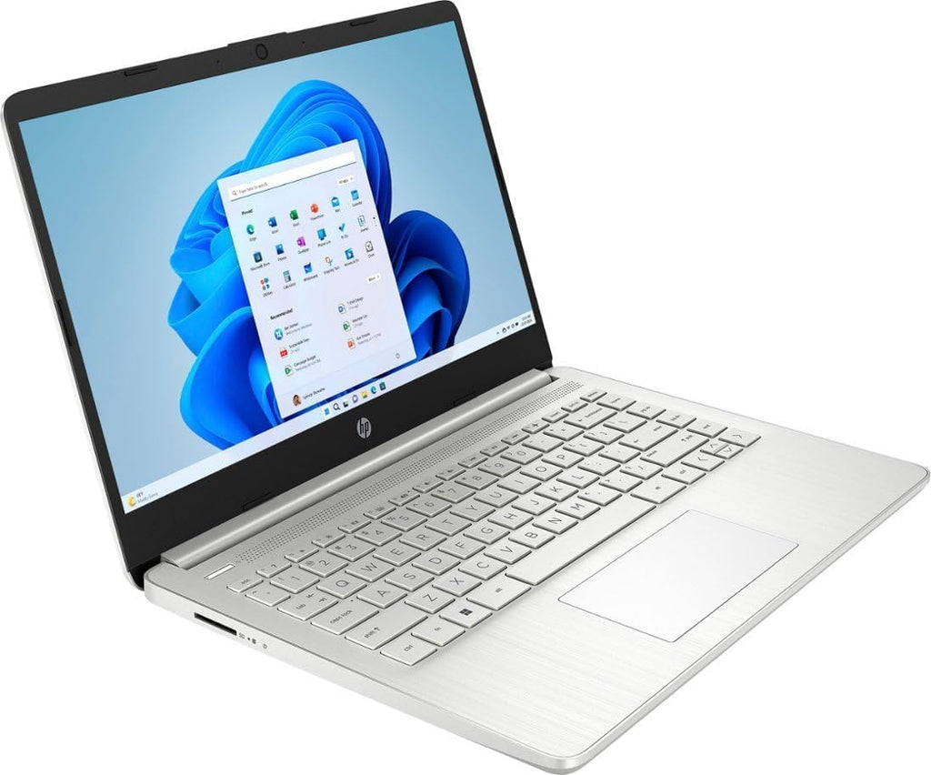 HP 14' Laptop Stream Ultral Light for Students and Business, Quad-core Intel Celeron Processor, 8GB RAM, 256GB Storage (128GB eMMC+128GB SD Card), 1 Year Office 365, HDMI, Win 11