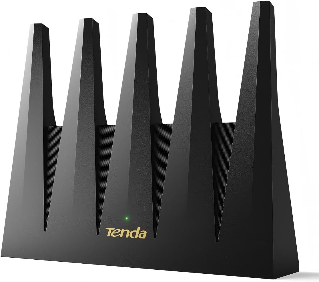 Tenda WiFi 7 Router BE7200 – Dual-Band High-Speed Wireless Internet Router with 2×2.5G Ports, Quad-Core CPU, MLO & VPN, Private IoT Network, Supports OpenWRT, Ideal for Home & Business Use (BE12Pro)