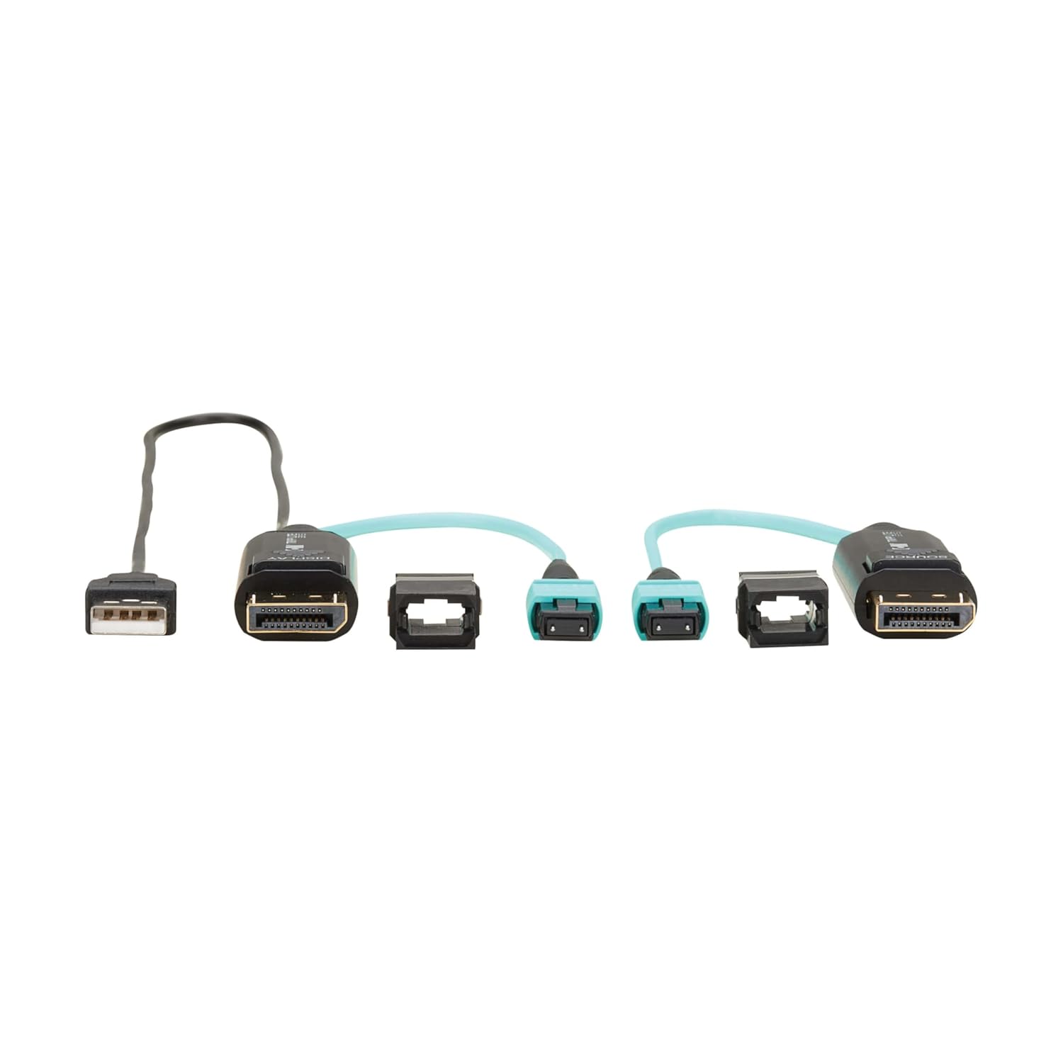 TRIPP LITE Eaton Series 8K Long DisplayPort Extension Over Fiber up to 328 Feet / 100 Meters, MPO Fiber Optic Cable Terminations, 8K@60Hz, LSZH Jacket, 1-Year Warranty (P580F-000)