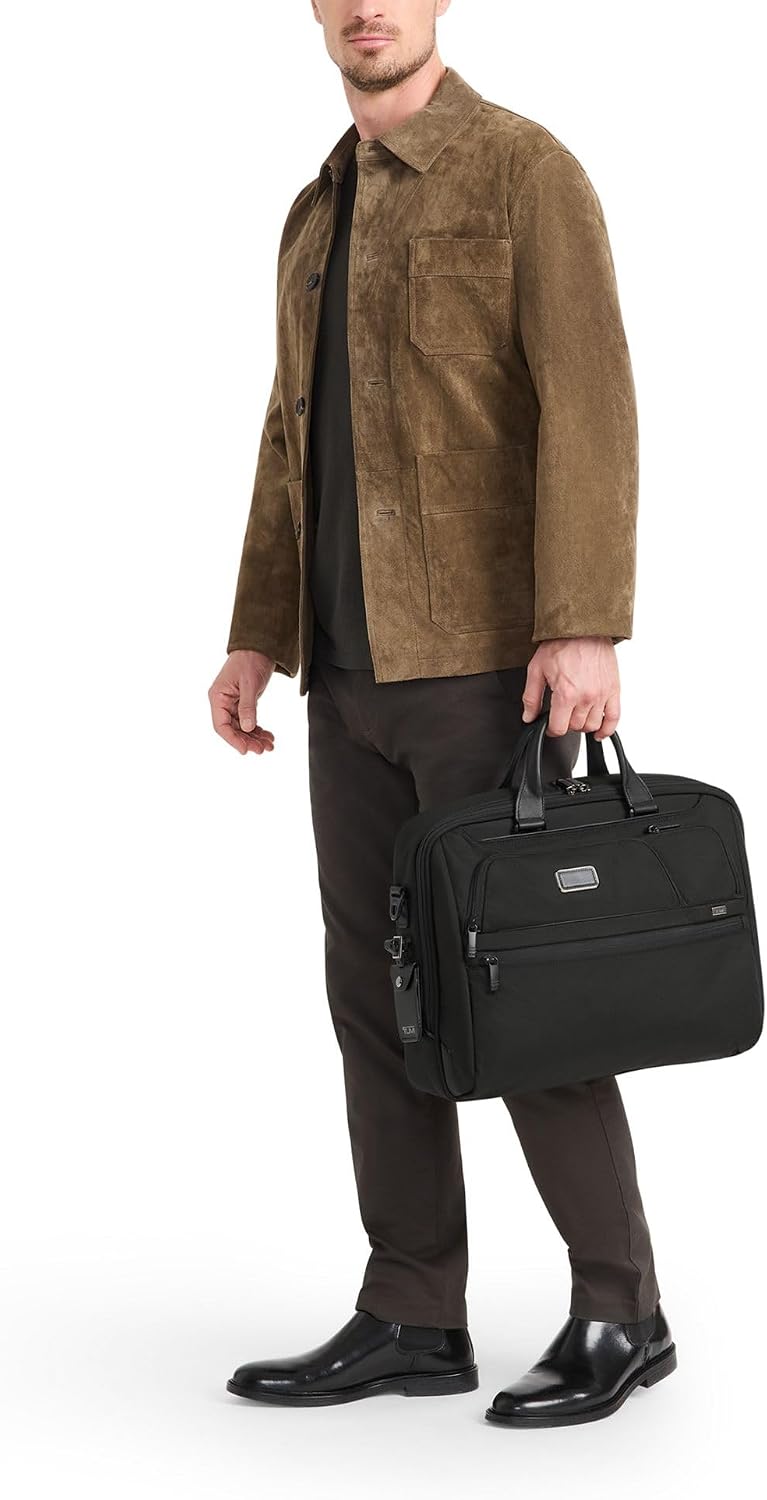 TUMI - Alpha Large 17' Laptop Briefcase - Professional Briefcase for Commute or Travel - Padded Compartment Fits 17' Screen