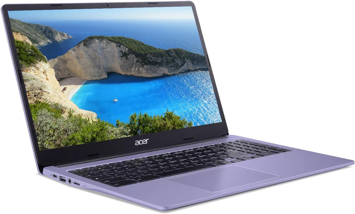 acer 15' HD IPS Chromebook, Intel Celeron Processor Up to 2.79GHz, 4GB DDR4 Ram, 64GB Storage, Ultra-Fast WiFi, Chrome OS, Iris, Renewed