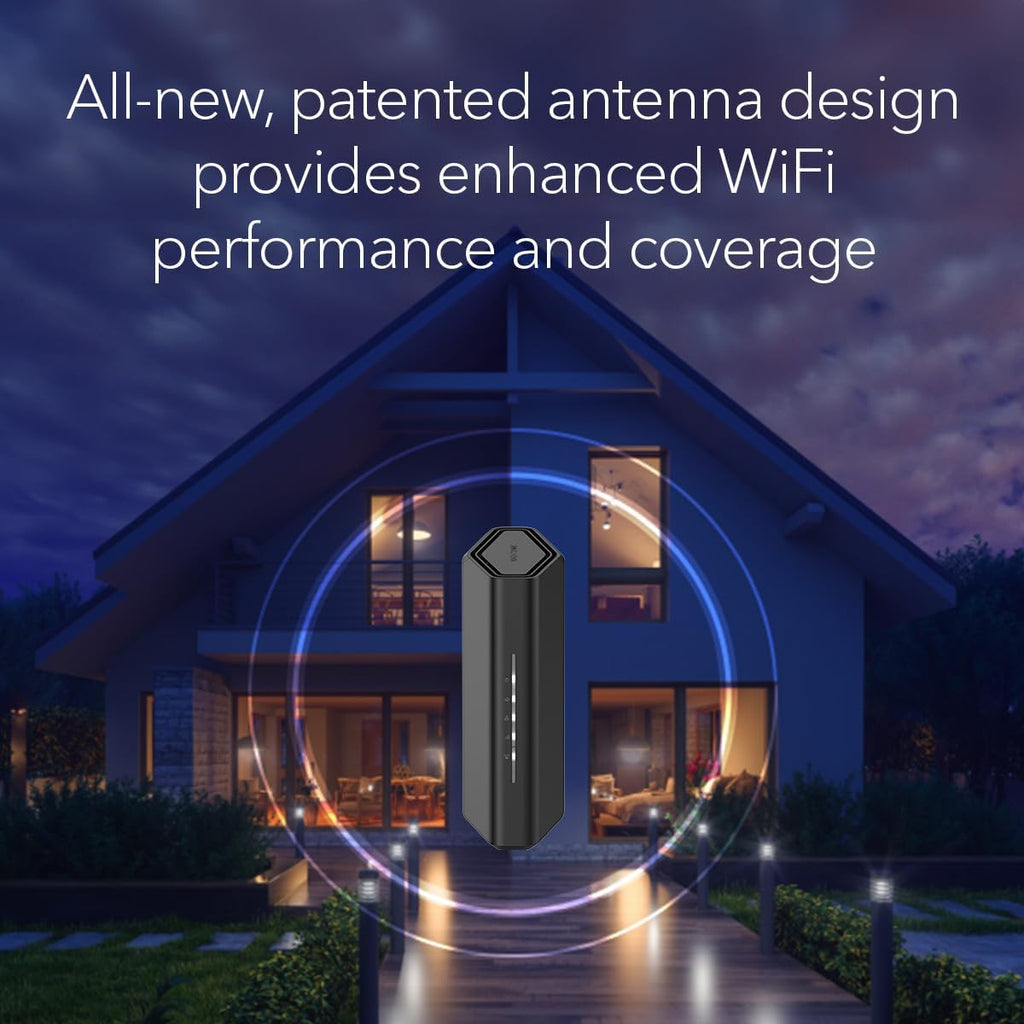 NETGEAR Nighthawk Dual-Band WiFi 7 Router (RS100) – Router Only, BE3600 Wireless Speed (up to 3.6 Gbps) - Covers up to 2,000 sq. ft., 50 Devices – 2.5 Gig Internet Port - Free Expert Help