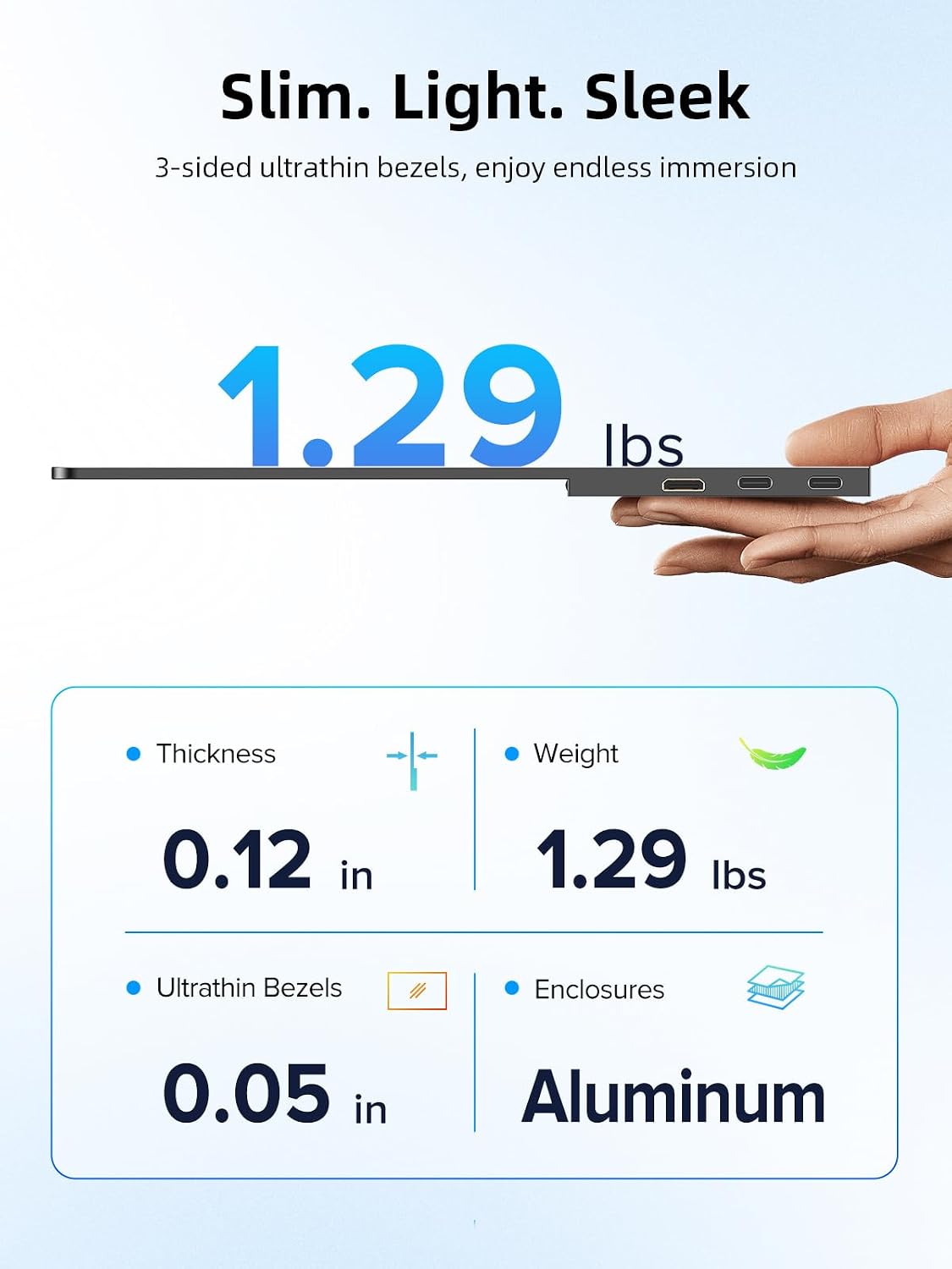 UPERFECT OLED Portable Monitor 14', 3K 2880x1800 | 120Hz | 0.1ms Portable Gaming Monitor, 500 Nits |120% DCI-P3 | 500000:1 Contrast | Ultra-Slim Design for Laptop Mini PC Phone Game Consoles