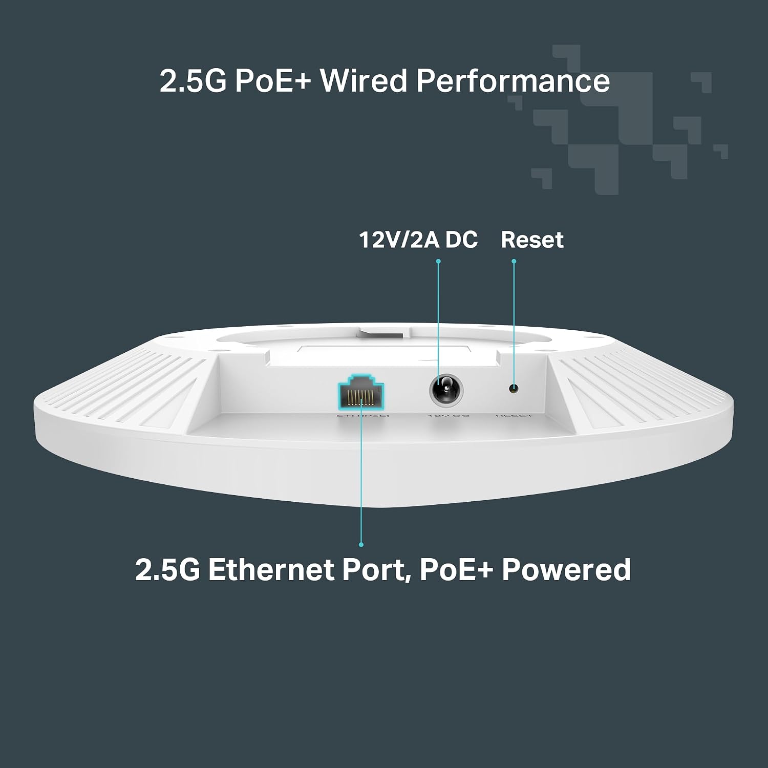 TP-Link Festa F67 | Ultra- Slim AX5400 WiFi 6 2.5G Wireless Access Point | Mesh, OFDMA, Seamless Roaming, HE160 & MU-MIMO | Self-Organizing Network | Free Cloud | PoE+ Powered | Does not Work w/Omada