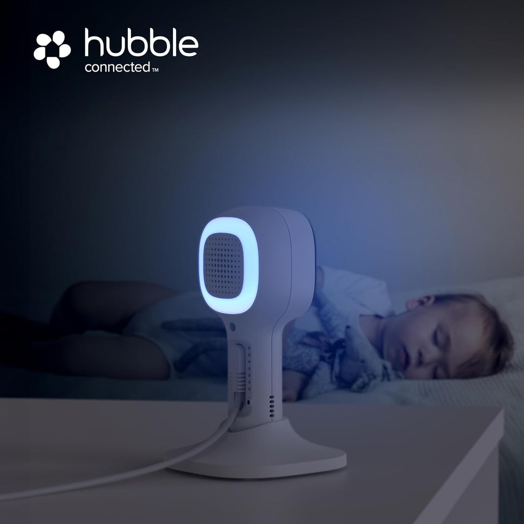 HUBBLE CONNECTED Nursery Pal Skyview Baby Monitor — 5in HD Baby Monitor with Camera and Audio, Remote Access via Smart Device, 7-Color Night Light, Sleep Trainer & Soother — Complete Nursery System
