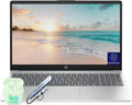 HP 15.6' FHD Business & Student Laptop Computer, 8-Cores Intel Core i3, Windows 11 Home with Copilot AI, PLUSERA Earphones & 8-in-1 Hub Included, Silver (Light Gray, 16GB RAM | 256GB SSD)