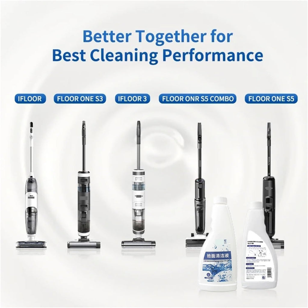 Cleaning Liquid Solution 480ml, Compatible For Tineco Floor One S3/S5/iFloor/Breeze/S5 Combo/S7 Pro Washing Machine Floor Cleaning Solution Parts(480ml*10pcs)