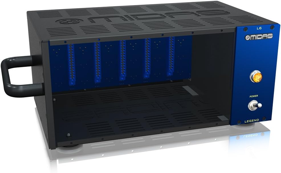 Midas LEGEND L6 - 500 Series Portable Chassis for 6 Modules with Advanced Audio Routing and Rackmount Kit