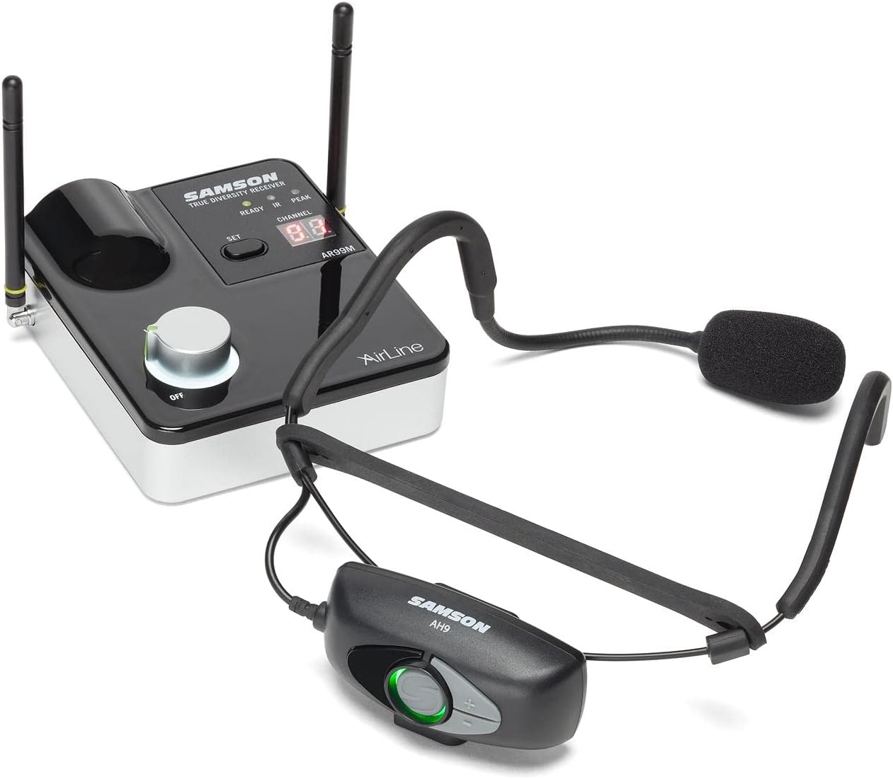 Samson Airline 99M AH9 Wireless UHF Rechargeable Fitness Headset System-K Band