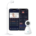iBaby i20 Contactless Baby Monitor: Track Live Heart Rate, Breathing, Sleep, Movement - Wellness Baby Monitor with Floor Stand - 1080p WiFi Camera, Night Vision, 2-Way Audio, Cry and Safety Alerts