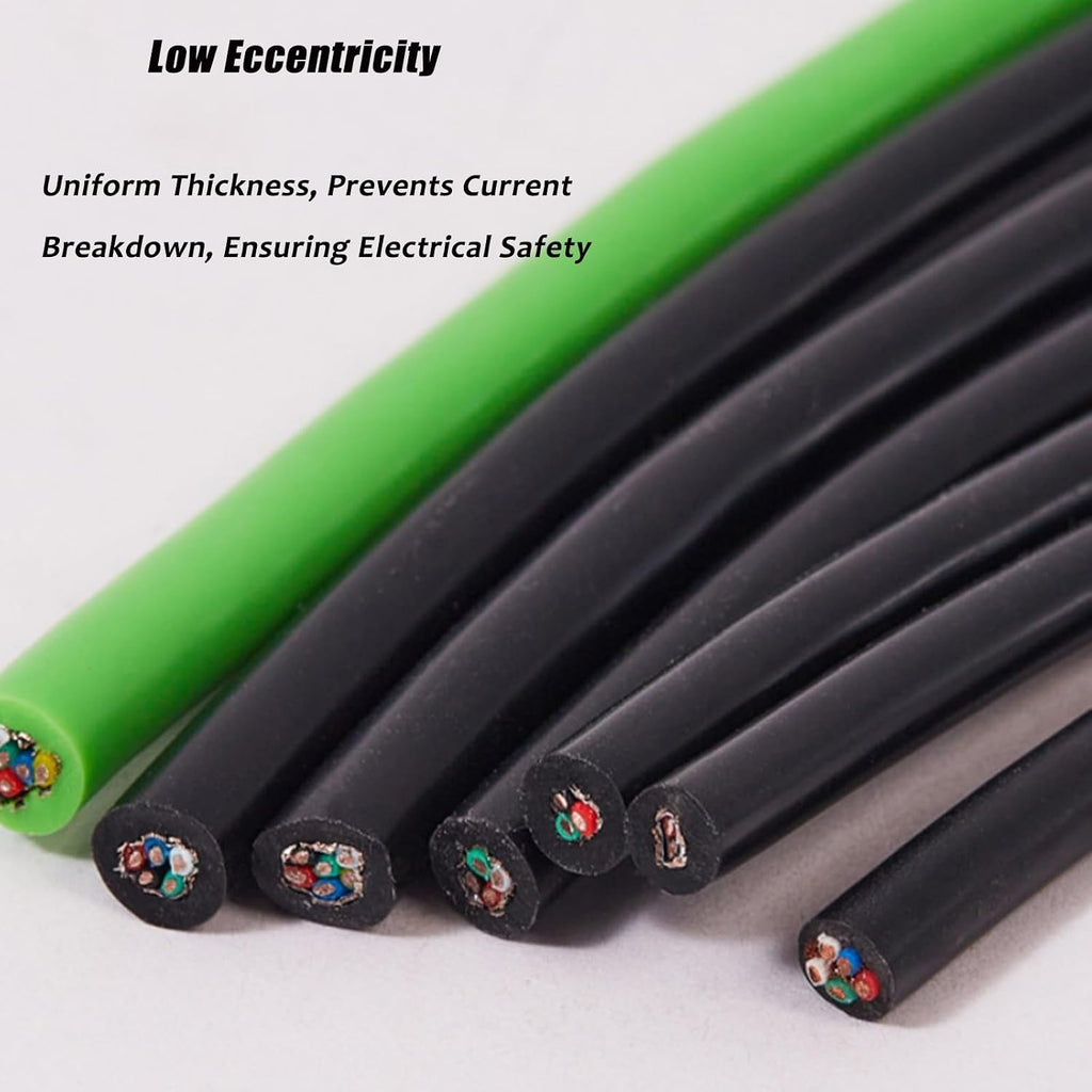 30/6 Gauge Shielded Signal Cable 30ft Teflon Insulated Silicone Rubber Jacket,-60°C to 200°C High Temperature for Air Conditioner, Audio, USB Data & Electronic Equipment(65FT,30AWG-4C)