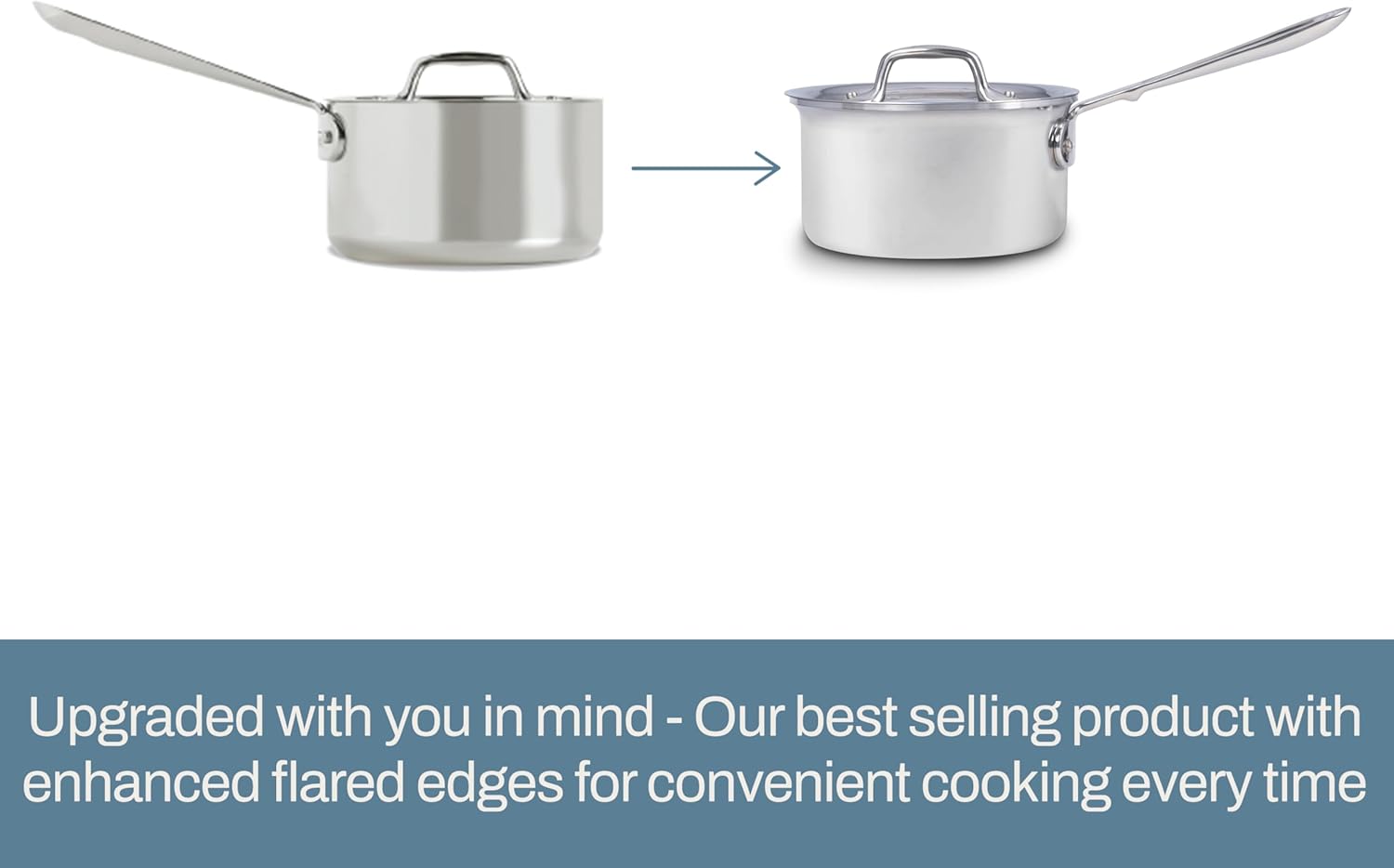 All-Clad D3 Stainless Steel 3 Quart Sauce Pan With Lid- Made in the USA- The Original Bonded Professional Cookware- Oven Safe & Induction Compatible