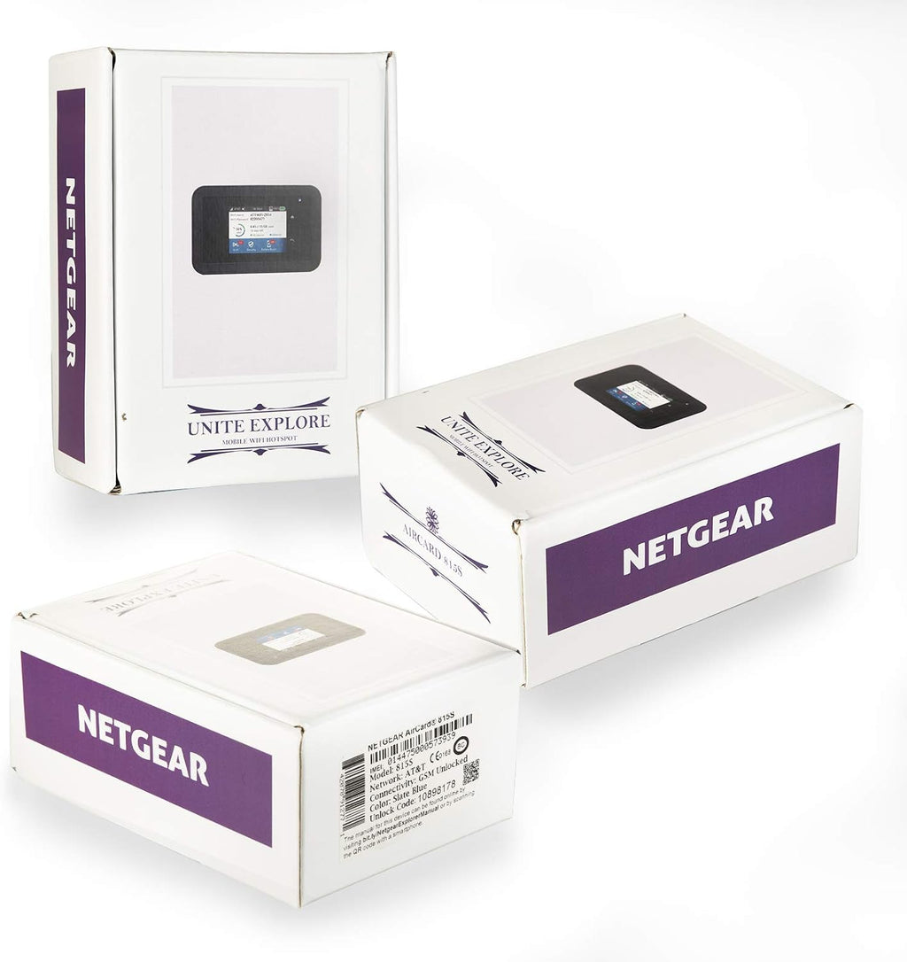 NETGEAR Unite Explore AC815S | Mobile WiFi Hotspot Cat.9 4G LTE | Up to 450Mbps Download Speed | Connect Up to 15 Devices | 18 Hours of Use Per Charge | 2 MIMO TS-9 Antenna connectors | GSM Unlocked