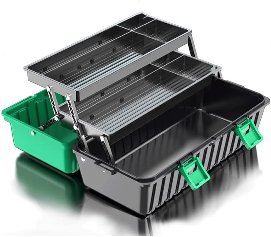 Tool Box Home Hardware Toolbox Three-Layer Folding Storage Box Multifunctional Maintenance Toolbox Engineering Maintenance Box Tool Storage