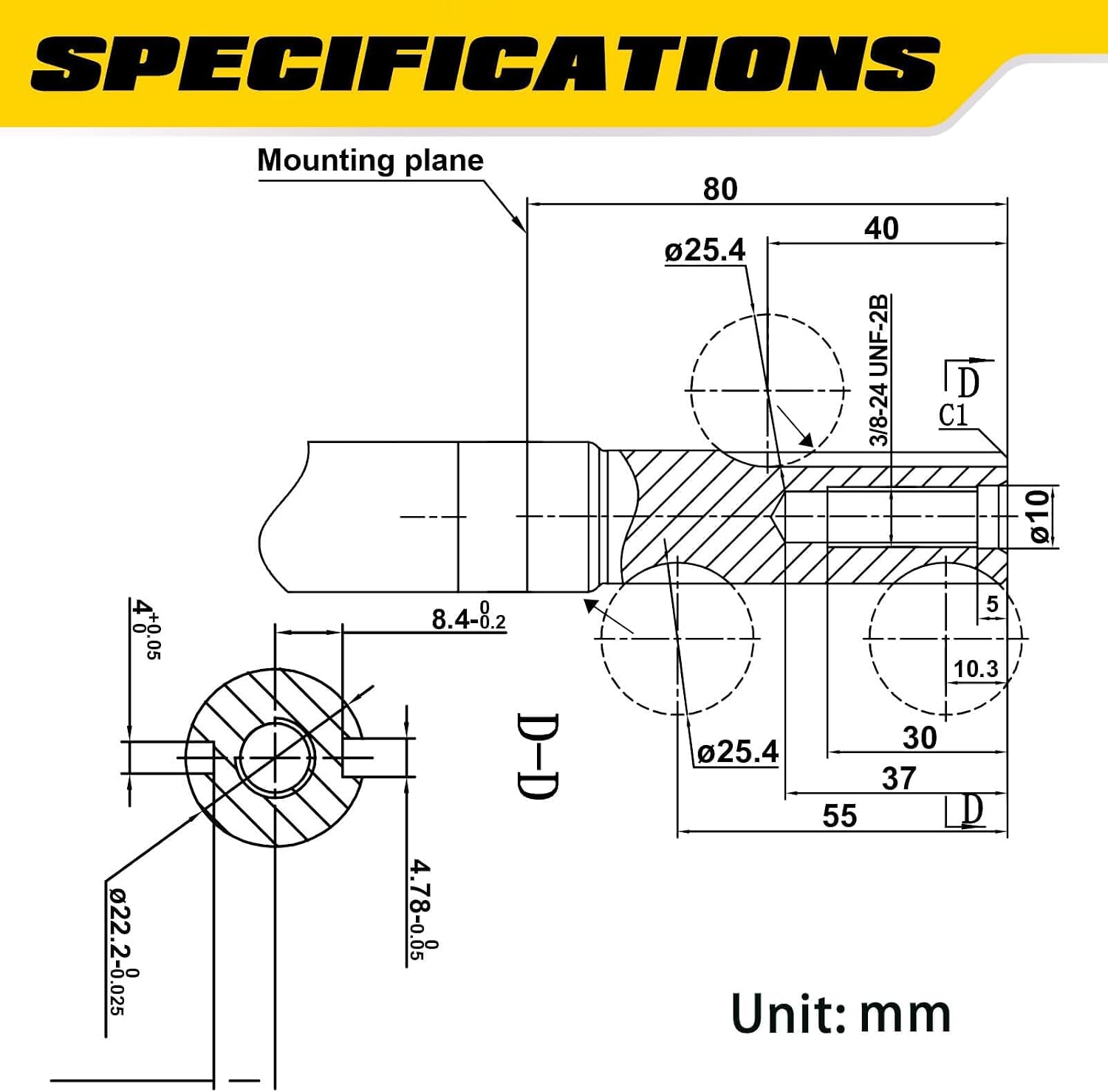 Aceup Energy 4.4HP 173cc 4-Stroke Gas Motor Gas Engine Vertical Shaft with Primer for Lawn Mower