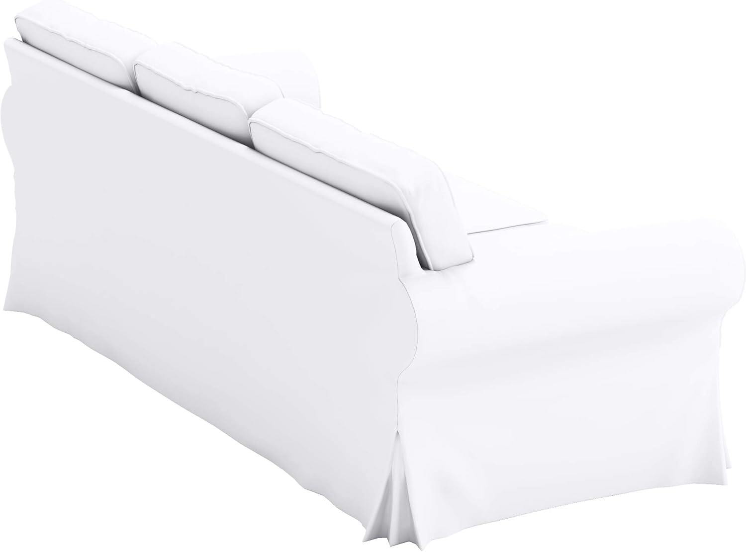 Heavy Duty UPPLAND (Not EKTORP) Sofa Cover Replacement Compatible with IKEA UPPLAND 3 Seat Sofa, Loveseat, Armchair, Sectional Corner, or Footstool Slipcover Only (Uppland 3 Cotton White)