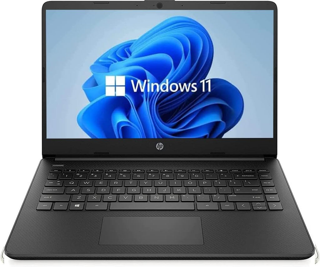 HP 14' Flagship Laptop, Windows 11 OS, AMD Dual-Core Processor Up to 2.60 GHz, 4GB RAM, 128GB SSD, Webcam,