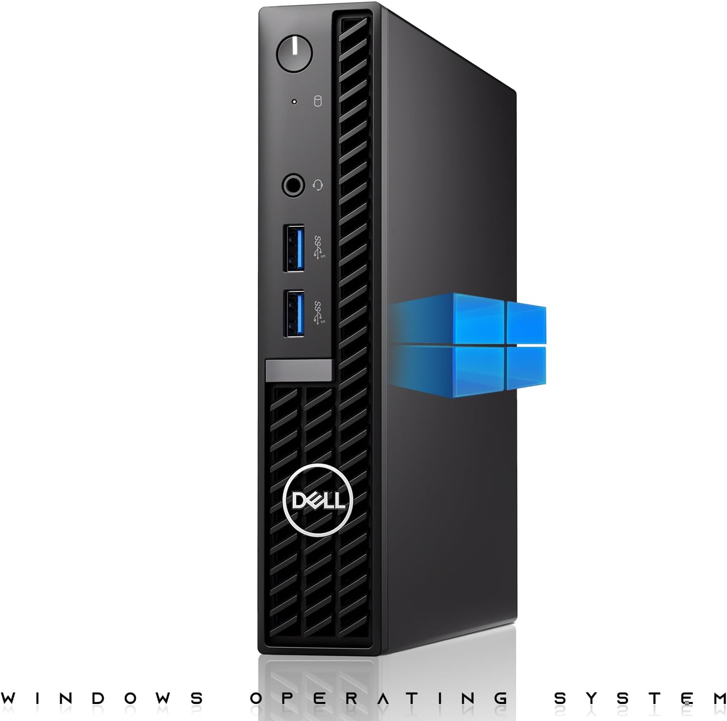 Dell Optiplex Tiny Mini Desktop PC, Intel Core i5, 32GB RAM, 1TB SSD Dual with 24 inch Curved Monitor, AI Enabled RGB Keyboard Mouse, RGB Soundbar and Webcam Windows 11 Pro (Renewed)