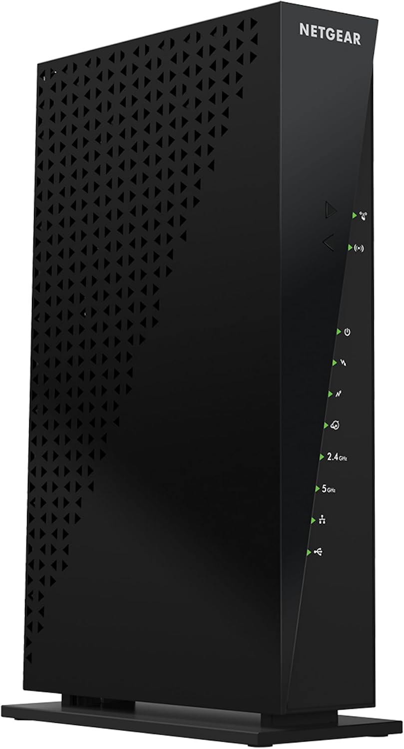 NETGEAR Cable Modem WiFi Router Combo C6300 | Compatible with Cable Providers Including Xfinity by Comcast, Spectrum, Cox for Cable Plans Up to 400Mbps | AC1750 WiFi Speed | DOCSIS 3.0