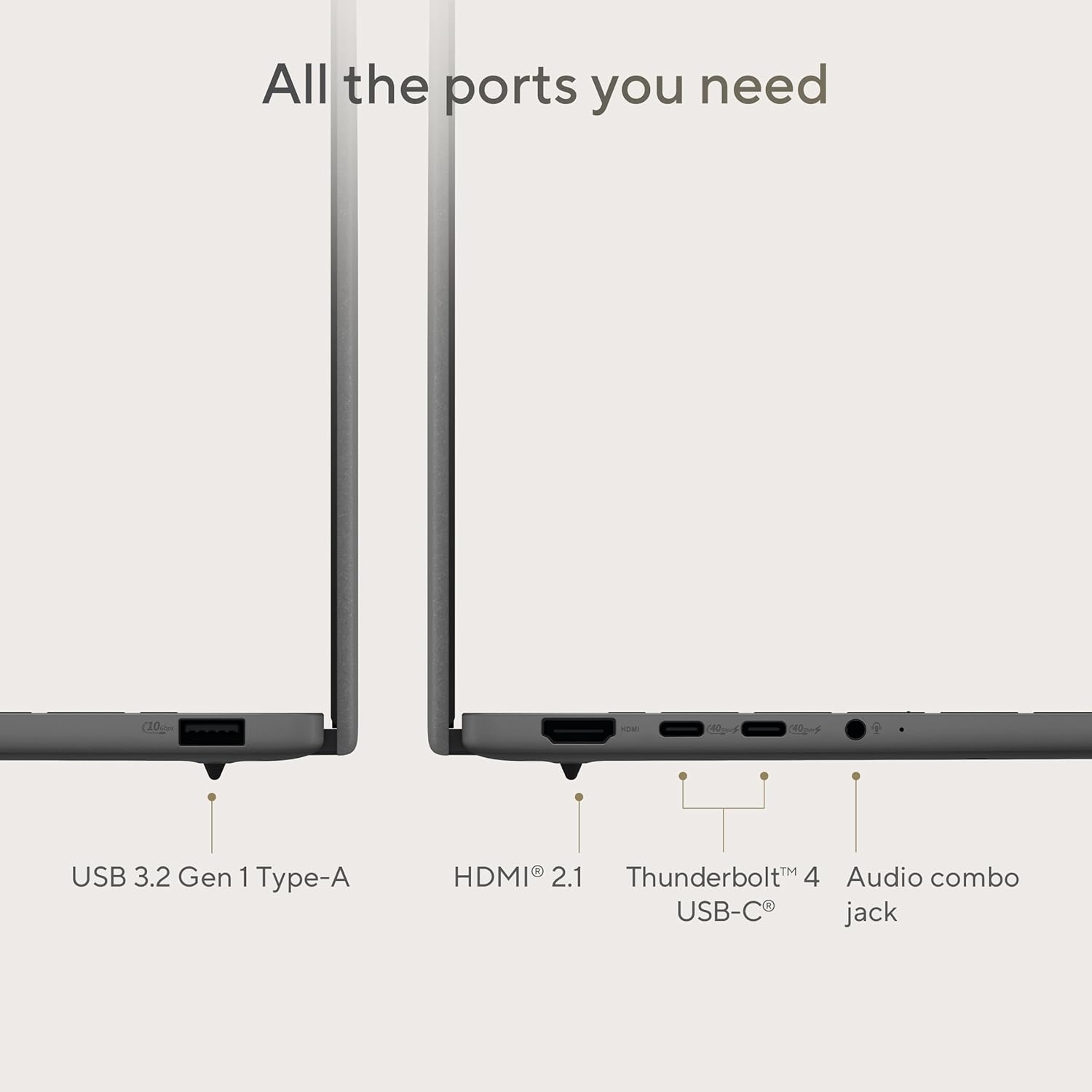 ASUS Zenbook A14; Copilot+ PC, Ultrathin Laptop, 14' WUXGA OLED, Snapdragon® X Processor, 16 GB Memory, 512GB SSD, Wi-Fi 6E, Zabriskie Beige, UX3407QA-DS52-CB