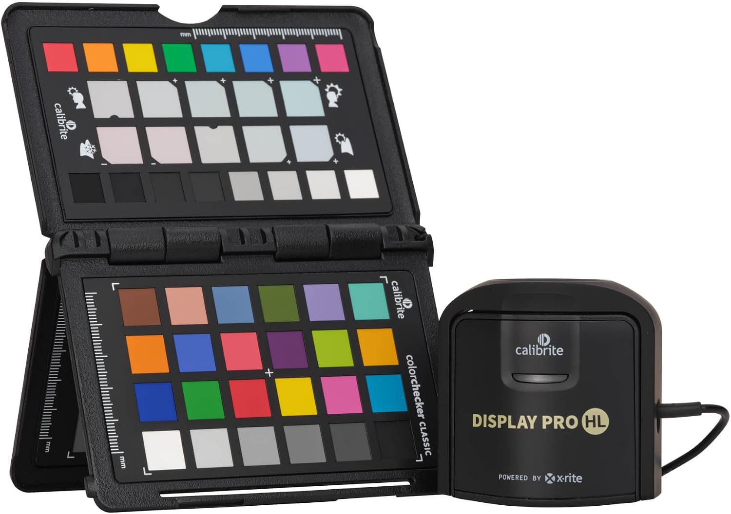 Calibrite Photo Kit w/Display Pro HL Monitor Calibration Colorimeter w/ColorChecker Passport Photo 2, Capture to Edit Color Workflow for RAW, Custom Camera Profiles, White Balance, Accurate Displays