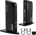 Displaylink Docking Station, WAVLINK 12-in-1 Triple Monitor Docking Station for Mac (DisplayLink Driver Required)/Windows/Chrome, 4K HDMI, 2K HDMI, 2K DVI, Gigabit Ethernet, 6X 5Gbps USB A/C, Audio