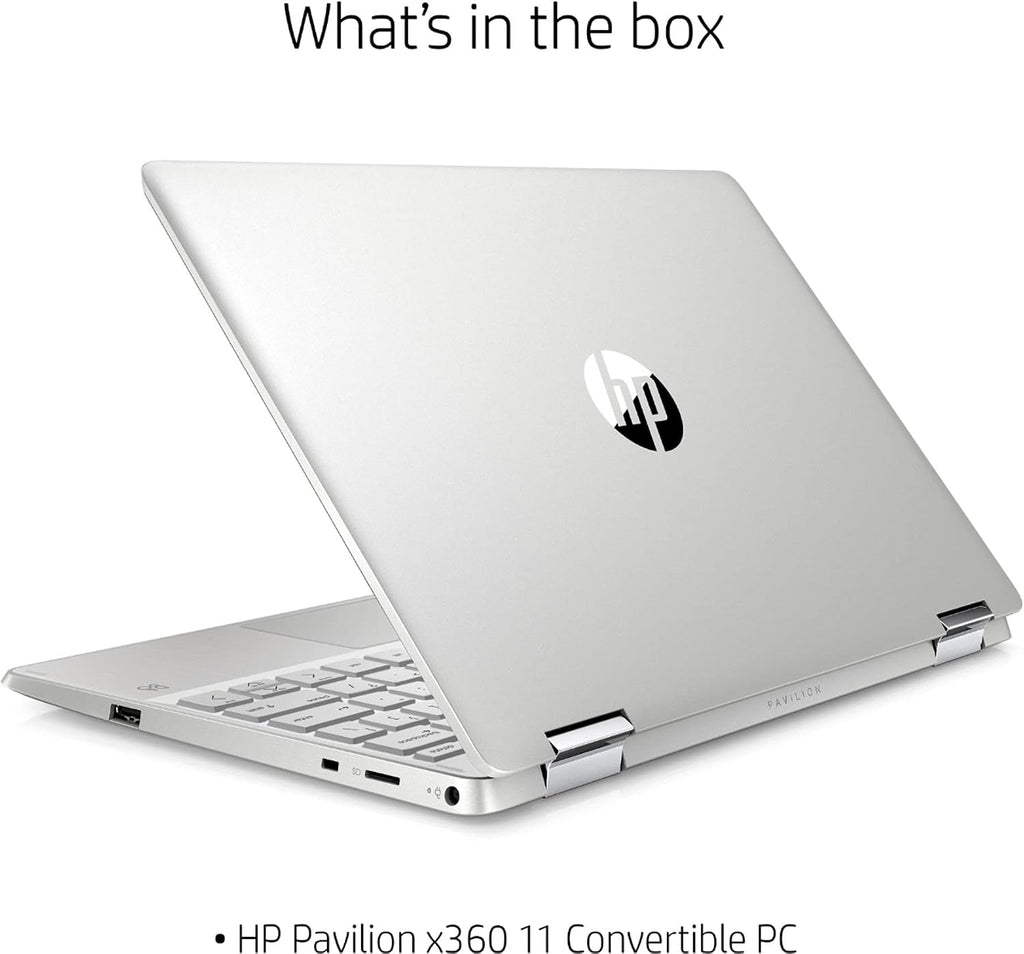 HP Pavilion X360 2-IN-1 11.6' HD Touch-Screen WLED-backlit Laptop, Intel Pentium N5000 up to 2.7GHz, 4GB DDR4, 128GB SSD, Bluetooth, Wireless-AC, HDMI, Webcam, USB 3.1-C, Media Card Reader, Windows 10