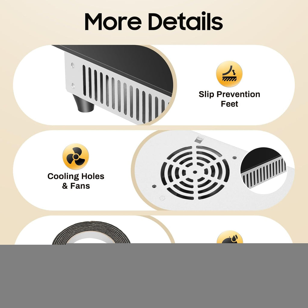 Ceramic Cooktop, 22 * 20 Inch Built-in 4 Burners Electric Stove, Cooker Hob with Touch Control Child Lock Timer Electric Stove with Hard Wire 3000W 110V