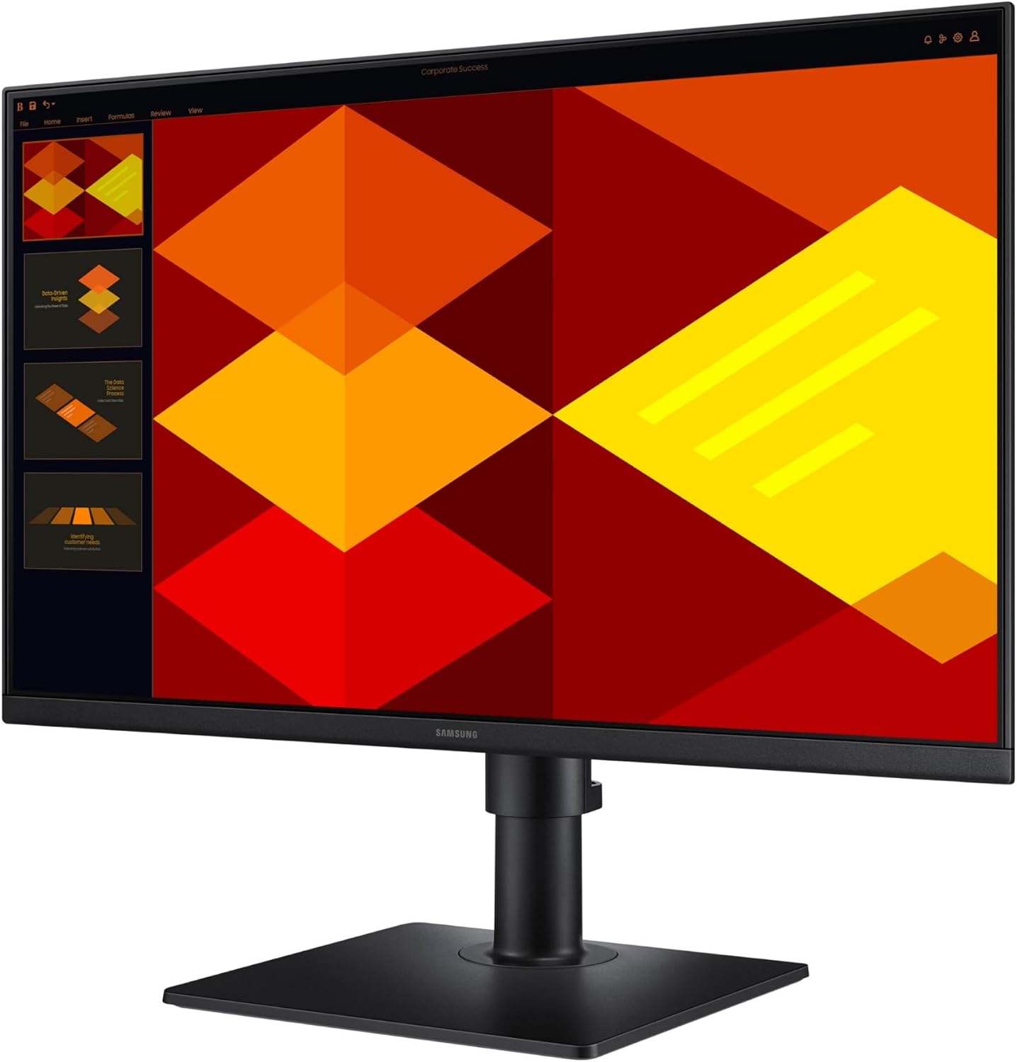 Samsung 24' (S40GD) Borderless Business Monitor with IPS Panel, 100Hz Refresh Rate, Eye Saver Mode, Ergonomic Design, Game Picture Mode, LS24D408GANXGO