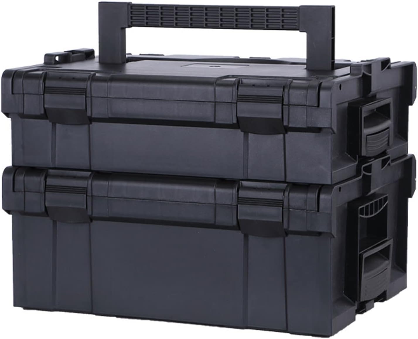 Portable Tool Box Portable Tool Box Organizers, Stackable Plastic Storage Toolbox, Multifunction Tool Case Organizer for Outdoor Home Small Parts Box (Size : Small+Medium)