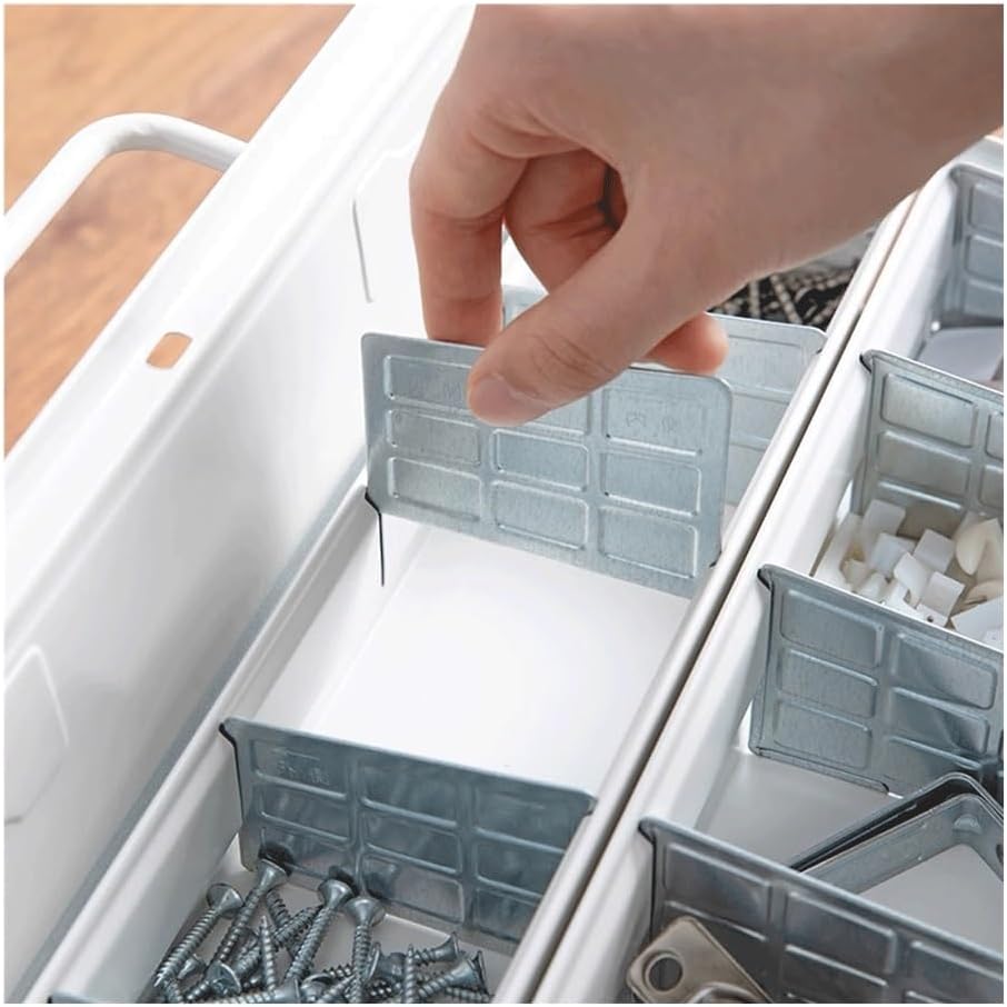 Storage White Home Toolbox Art Student Art Box Car Electrician Box Hardware Repair Box Small Item Storage Box Fishing Enthusiast Storage Box for Garage