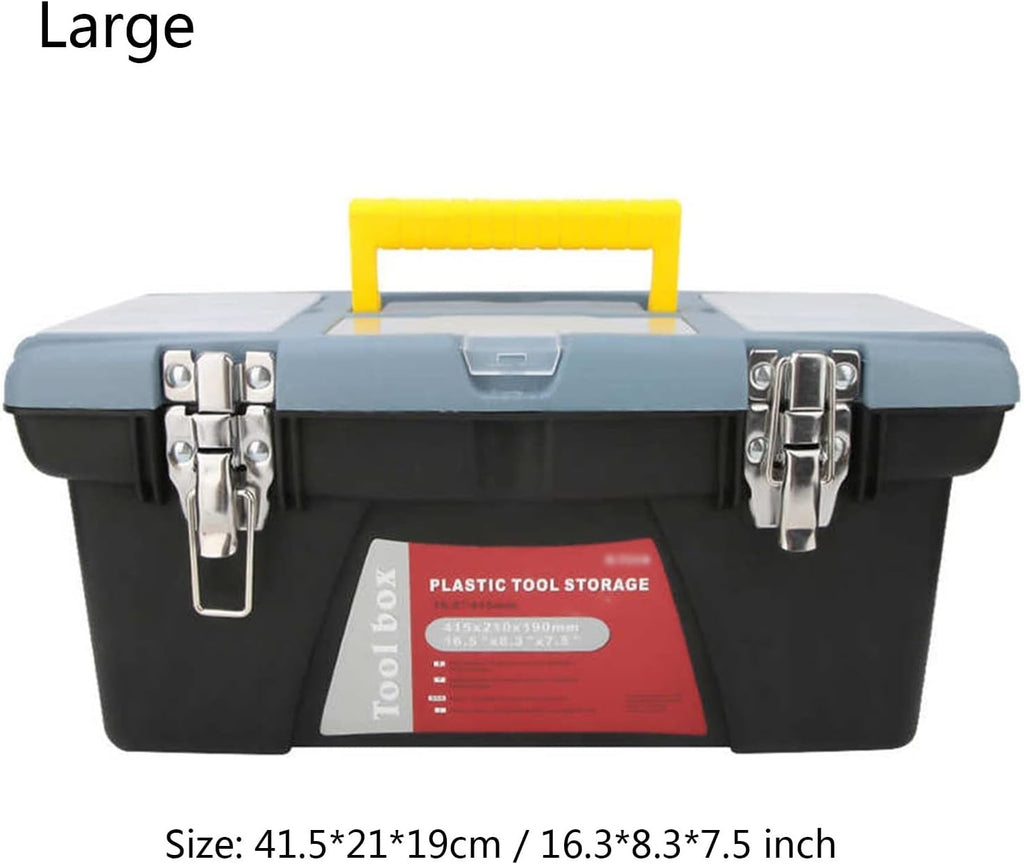 Portable Tool Box Portable Tool Box Organizers and Storage Hardware Repair Tools Container with Handle Household Tool Case Small Parts Box (Size : Large)