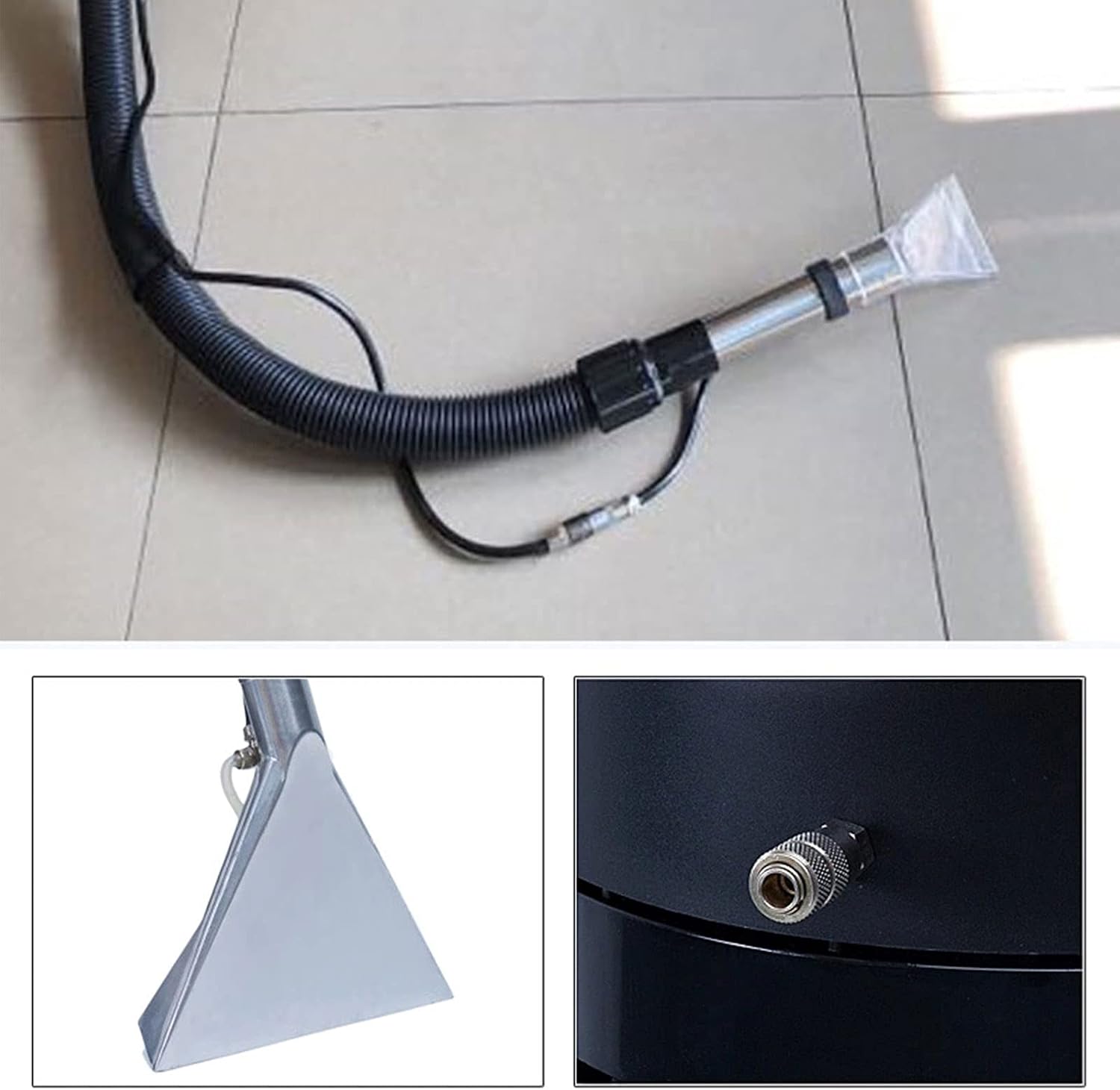 Pro Carpet Cleaning Machine 60L/16Gal Deep Powerful Cleaner Commercial 3 in 1 Wet/Dry Sofa Curtain Cleaner 110V, 2110W