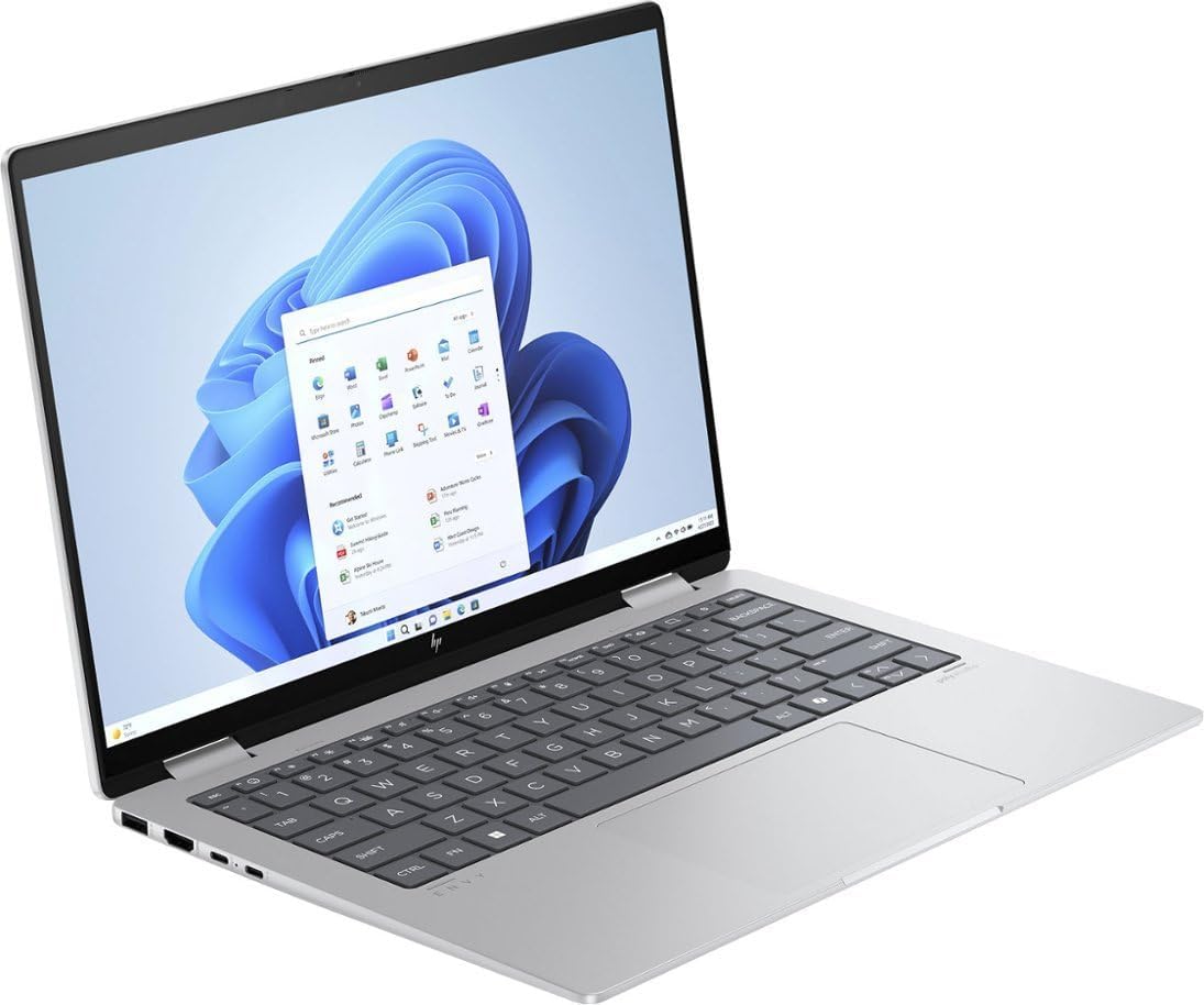 HP Envy X360 14 Inch Laptop 2-in-1 2K (1920x1200) IPS Touchscreen Laptop, AMD Ryzen 12 Cores Processor, 16GB RAM 1TB PCIe SSD, Backlit Keyboard, WiFi 6E, Win 11 Pro w/BWE Accessories