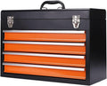 Multifunctional Portable Drawer Tool Box Multipurpose Steel Toolbox/Chest Household Tools and Consumer Storage Metal Box for Tools Organization for Garage(L)
